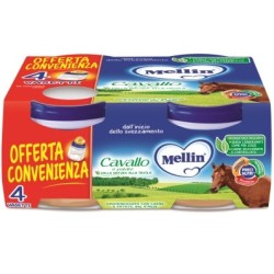 Mellin omogeneizzato cavallo dal 4° mese in poi 4 x 80 g