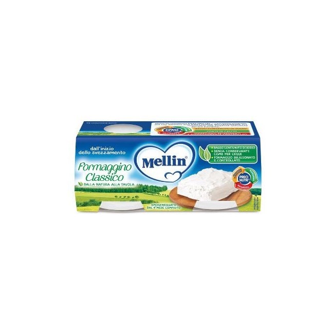 Mellin baby formaggino classico dal 4° mese in poi 4 x 80 g Mellin baby formaggino classico dal 4° mese in poi 4 x 80 g