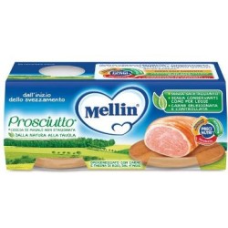 Mellin omogeneizzato prosciutto dal 4° mese 2 pezzi x 80 g