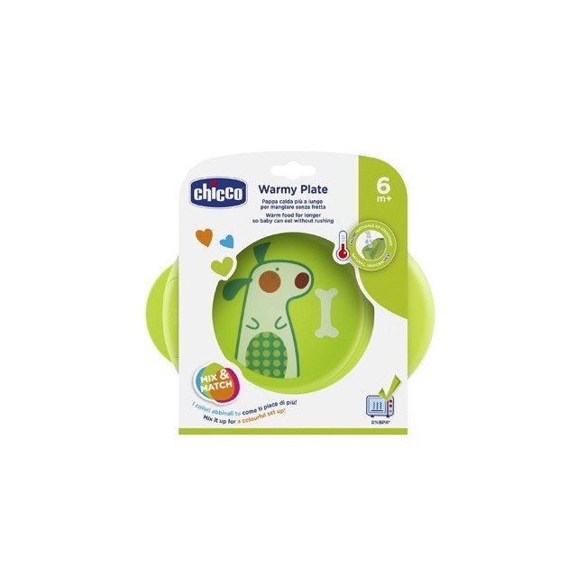 Chicco piatto pappacalda 6 mesi+ verde mantiene la temperatura Chicco piatto pappacalda 6 mesi+ verde mantiene la temperatura
