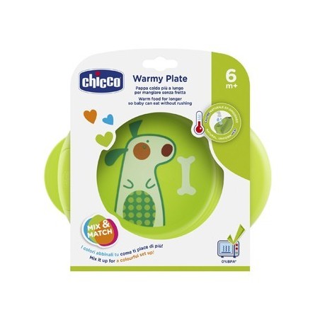 Chicco piatto pappacalda 6 mesi+ verde mantiene la temperatura Chicco piatto pappacalda 6 mesi+ verde mantiene la temperatura