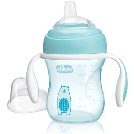 Chicco tazza transition azzurra per bambini da 4 mesi Chicco tazza transition azzurra per bambini da 4 mesi