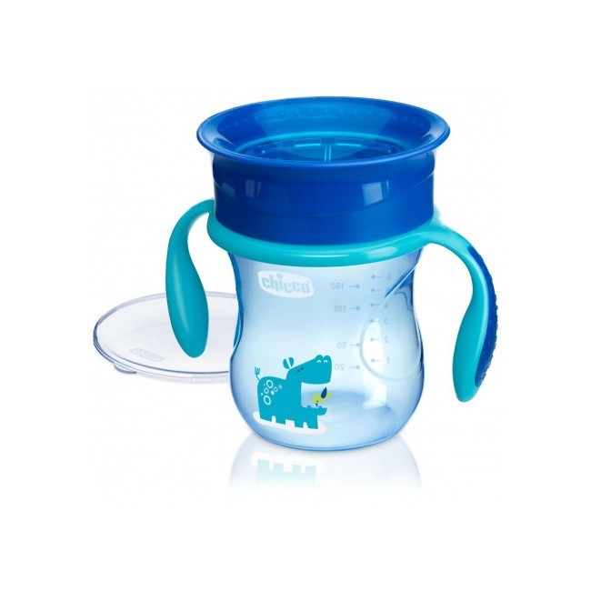 Chicco tazza perfect 360 azzurra per bambini di 12 mesi Chicco tazza perfect 360 azzurra per bambini di 12 mesi