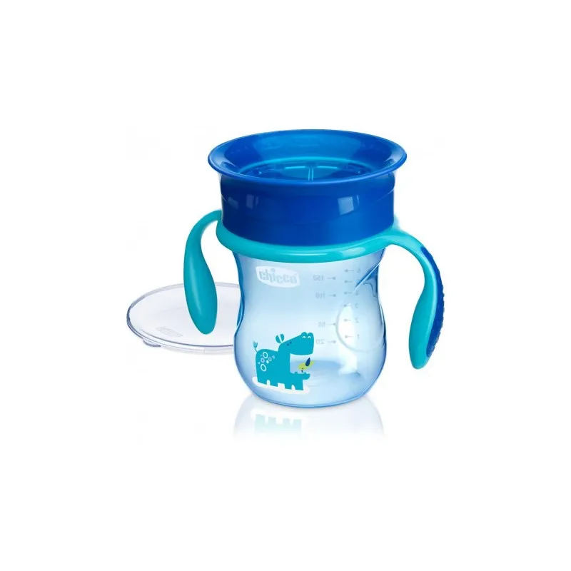 Chicco tazza perfect 360 azzurra per bambini di 12 mesi - Para-Farmacia  Bosciaclub