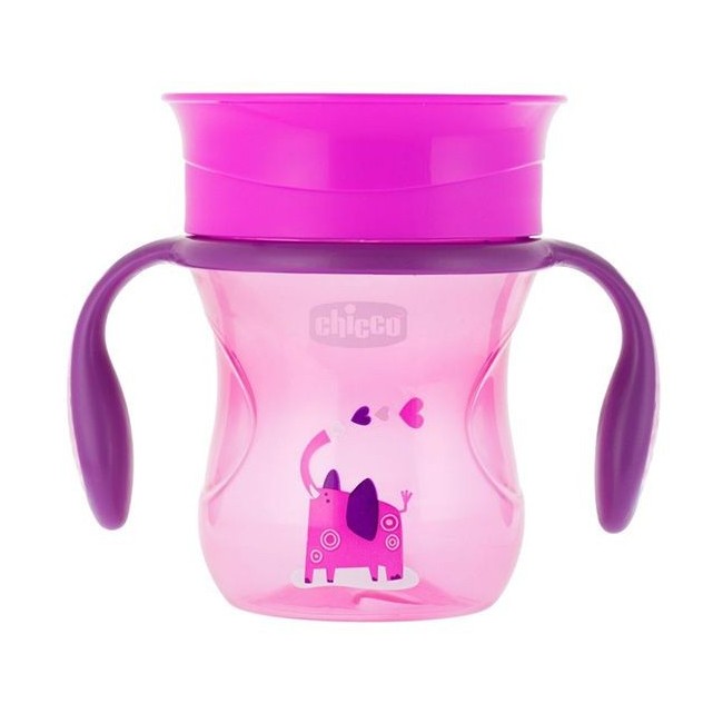 Chicco tazza perfect 360 rosa per bambini di 12 mesi Chicco tazza perfect 360 rosa per bambini di 12 mesi