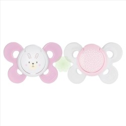 Chicco succhietto comfort girl silicone 0-6 mesi 2 pezzi