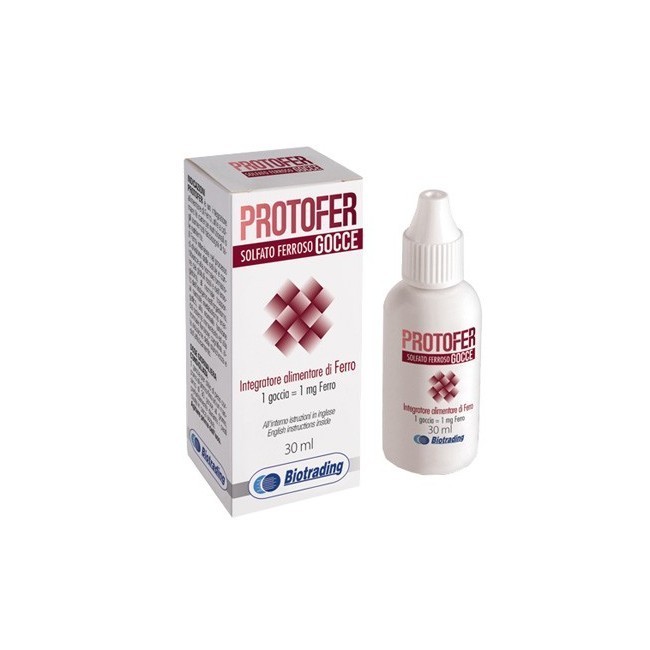 Biotrading Protofer gocce integratore di ferro 30 ml Biotrading Protofer gocce integratore di ferro 30 ml