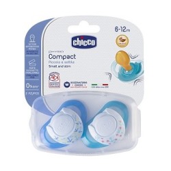 Chicco succhietto compact boy s 6-16 mesi 2 pezzi