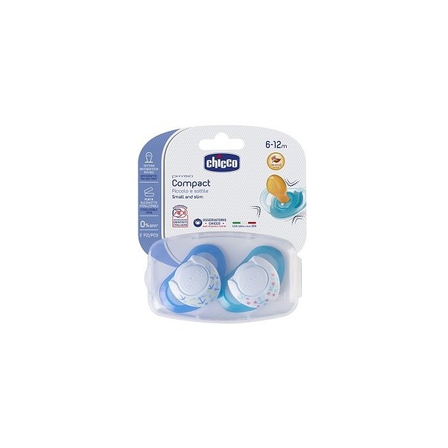 Chicco succhietto compact boy s 6-16 mesi 2 pezzi