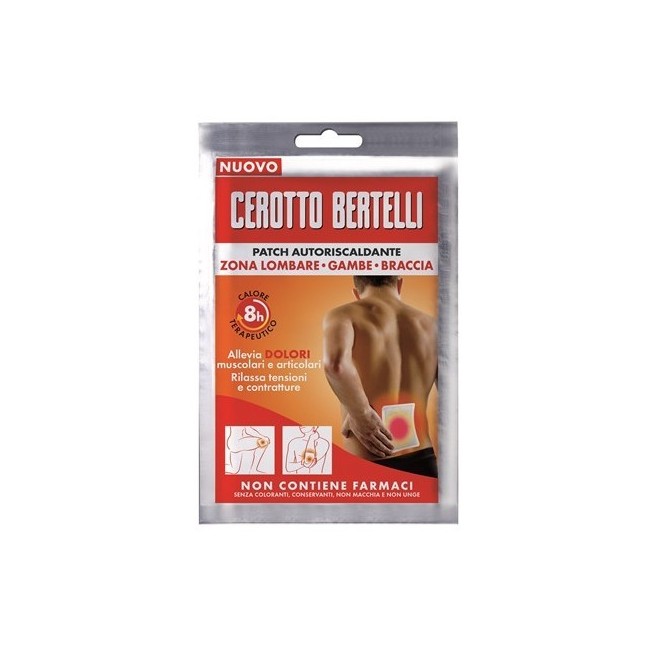 Bertelli cerotto autoriscaldante mal di schiena 2 celle 1 pezzo