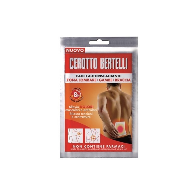 Bertelli patch cerotto autoriscaldante dolori muscolari 1 pezzo Bertelli patch cerotto autoriscaldante dolori muscolari 1 pezzo