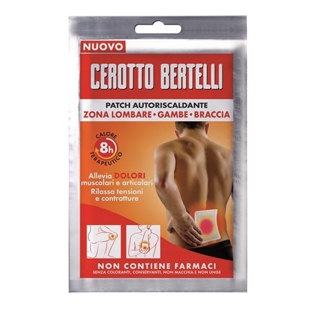Bertelli patch cerotto autoriscaldante dolori muscolari 1 pezzo Bertelli patch cerotto autoriscaldante dolori muscolari 1 pezzo