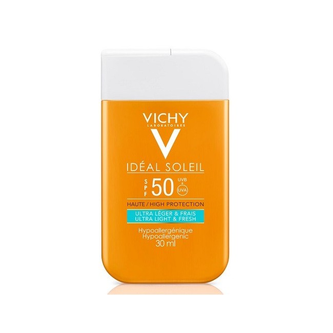 Vichy Ideal soleil fluido ultra leggero protezione spf50 30 ml Vichy Ideal soleil fluido ultra leggero protezione spf50 30 ml