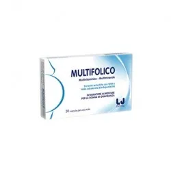 Lj pharma Multifolico 30 Capsule integratore di acido folico