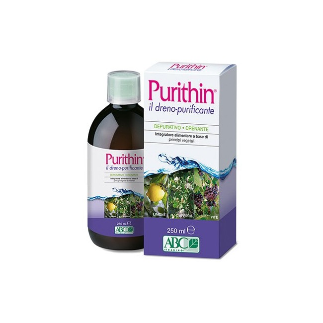 ABC trading Purithin integratore soluzione drenante 250ml ABC trading Purithin integratore soluzione drenante 250ml