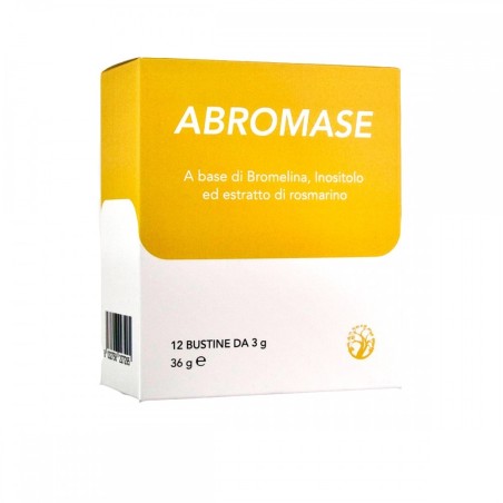 Abros Abromase integratore di bromelina 12 bustine Abros Abromase integratore di bromelina 12 bustine