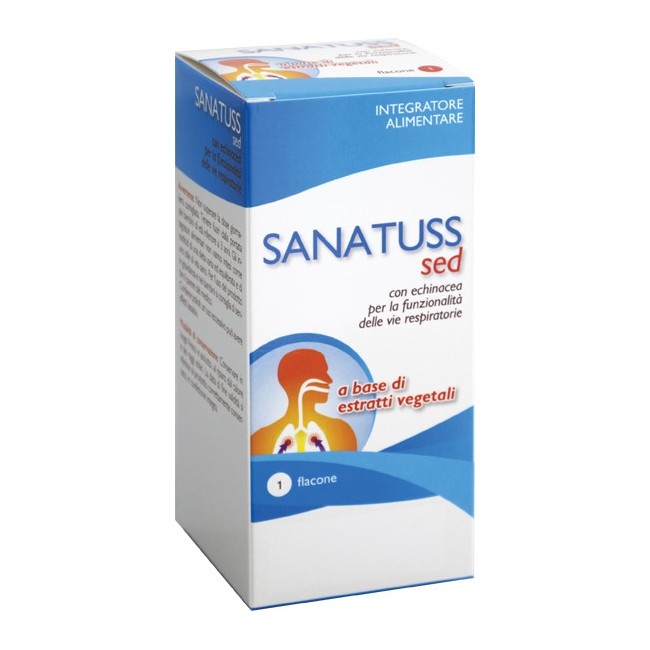 Aqua viva Sanatuss sed sciroppo sedativo per la tosse 200 ml Aqua viva Sanatuss sed sciroppo sedativo per la tosse 200 ml