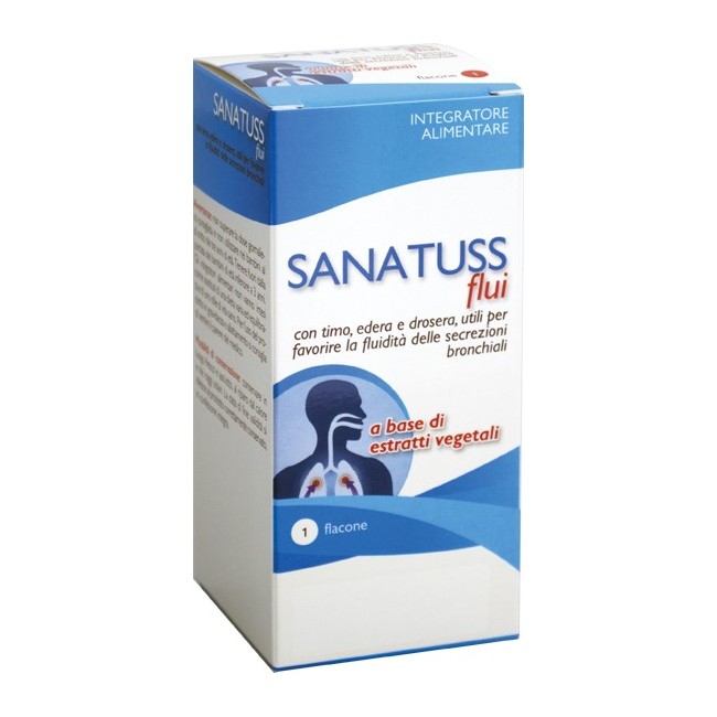 Aqua viva Sanatuss flui integratore in sciroppo per la tosse 200 ml Aqua viva Sanatuss flui integratore in sciroppo per la tosse 200 ml