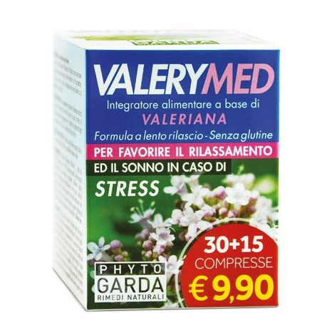 Phyto garda Valerymed rilascio prolungato 30 + 15 compresse Phyto garda Valerymed rilascio prolungato 30 + 15 compresse