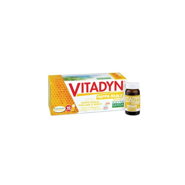 Phyto garda Vitadyn pappa reale 1000 integratore 10 flaconcini 10 ml Phyto garda Vitadyn pappa reale 1000 integratore 10 flaconcini 10 ml