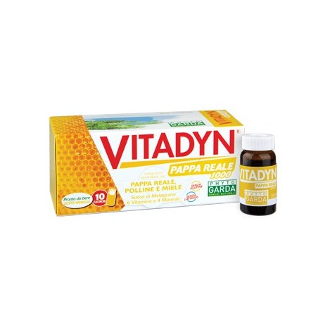 Phyto garda Vitadyn pappa reale 1000 integratore 10 flaconcini 10 ml Phyto garda Vitadyn pappa reale 1000 integratore 10 flaconcini 10 ml