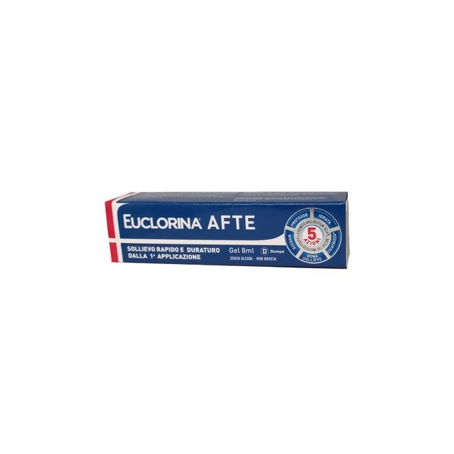 Euclorina afte gel per lesioni della mucosa orale 8 ml Euclorina afte gel per lesioni della mucosa orale 8 ml