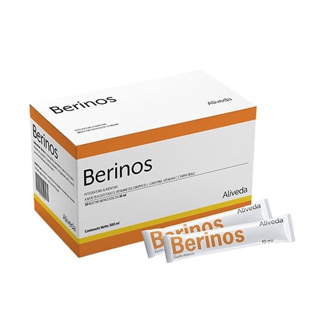 Laboratori Aliveda Berinos 30 bustine x 10 ml integratore energetico Laboratori Aliveda Berinos 30 bustine x 10 ml integratore energetico