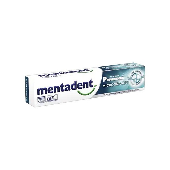 Mentadent microgranuli dentifricio antibatterico ed antiplacca 75 ml Mentadent microgranuli dentifricio antibatterico ed antiplacca 75 ml
