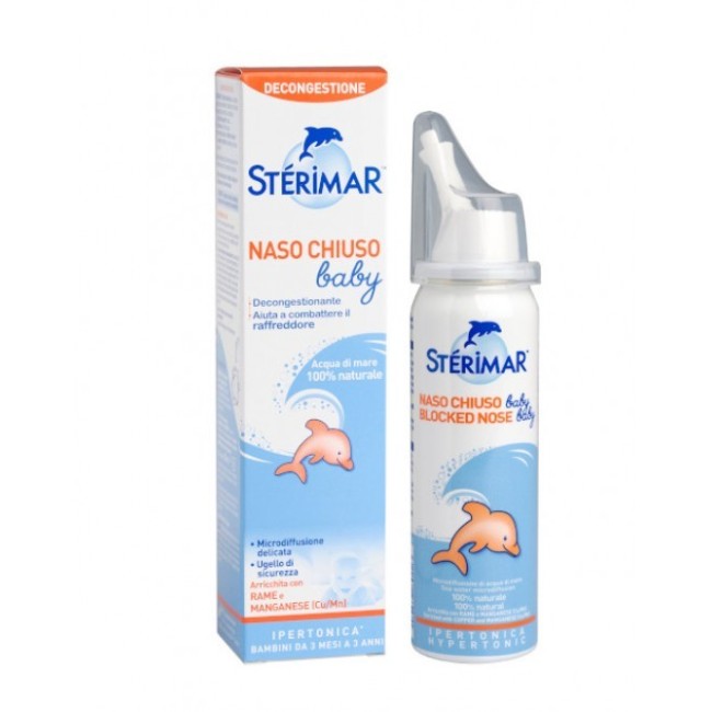 Baldacci Sterimar baby naso chiuso soluzione ipertonica 50 ml Baldacci Sterimar baby naso chiuso soluzione ipertonica 50 ml