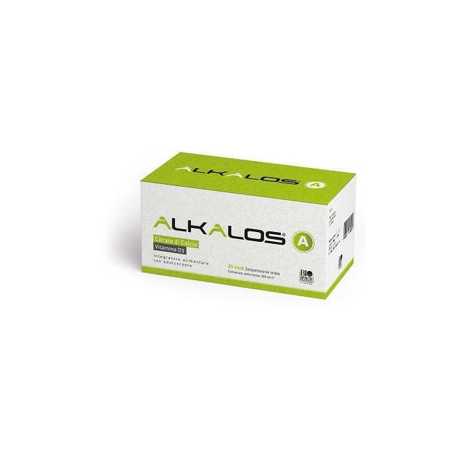 Biohealth Alkalos a 20 stick pack integratore di citrato di calcio