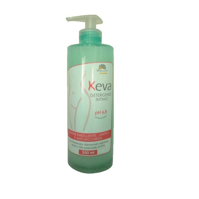 Keva detergente intimo ph 6,8 per secchezza vaginale 500 ml Keva detergente intimo ph 6,8 per secchezza vaginale 500 ml