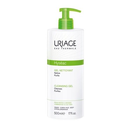 Uriage Hyseac gel detergente pelle a tendenza acneica 500 ml Uriage Hyseac gel detergente pelle a tendenza acneica 500 ml