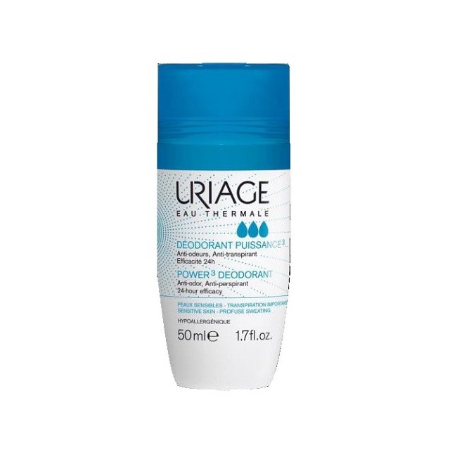 Uriage deo power3 deodorante pelle sensibile roll on 50 ml