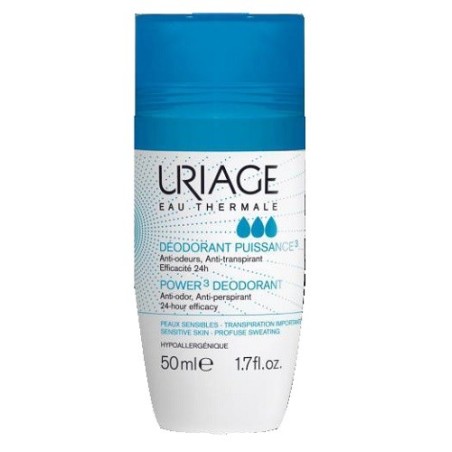 Uriage deo power3 deodorante pelle sensibile roll on 50 ml