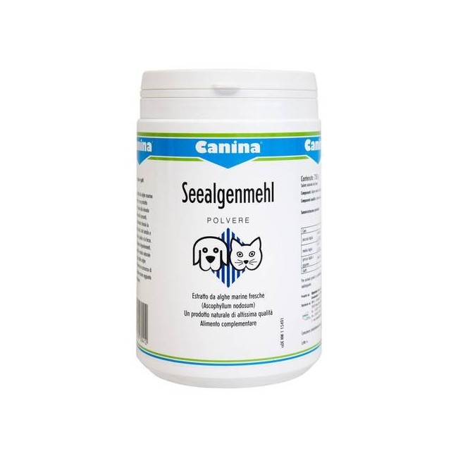 Canina pharma Seealgen polvere per la pigmentazione della cute 750g Canina pharma Seealgen polvere per la pigmentazione della cute 750g