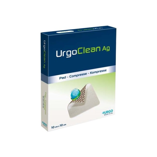 Urgoclean ag/silver medicazione tnt gelificante 10x10cm 10 pezzi Urgoclean ag/silver medicazione tnt gelificante 10x10cm 10 pezzi