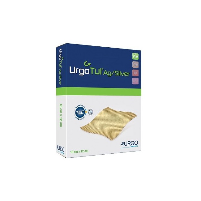Urgo Urgotul ag/silver Medicazione sterile 10x12 cm 5 pezzi Urgo Urgotul ag/silver Medicazione sterile 10x12 cm 5 pezzi