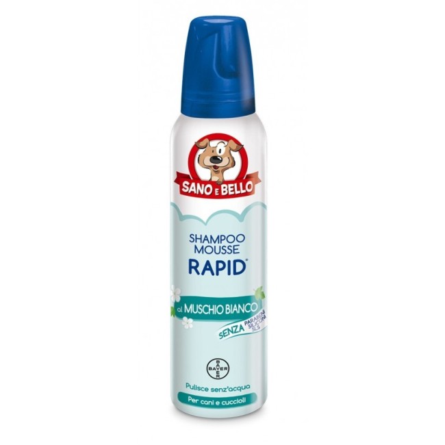 Sano e bello shampoo mousse rapid muschio bianco 300 ml Sano e bello shampoo mousse rapid muschio bianco 300 ml