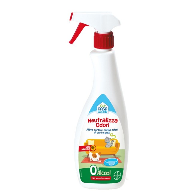Bayer Pet casa clean neutralizza odori di animali domestici 750 ml Bayer Pet casa clean neutralizza odori di animali domestici 750 ml