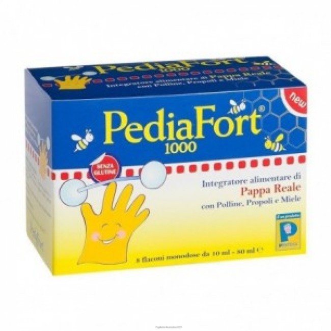 Pediatrica Pediafort 1000 8 Flaconcini X10ml Pediatrica Pediafort 1000 8 Flaconcini X10ml