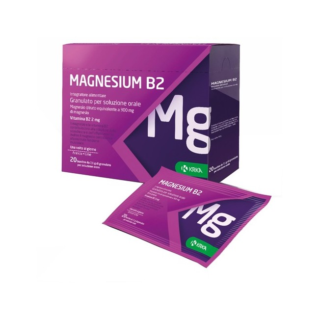 Krka Magnesium b2 300/2mg integratore 20 bustine