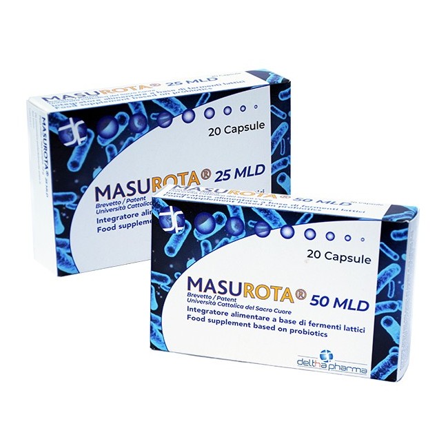 Deltha pharma Masurota 25 miliardi di fermenti lattici 20 capsule