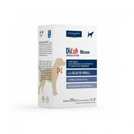 Dynamopet Dilsh medium per cani 20 bustine per il sistema immunitario -  Para-Farmacia Bosciaclub