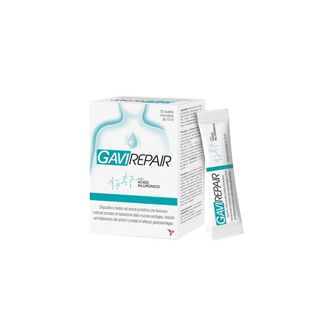 Gaviscon gavirepair 20 bustine per il reflusso gastroesofageo 10 ml