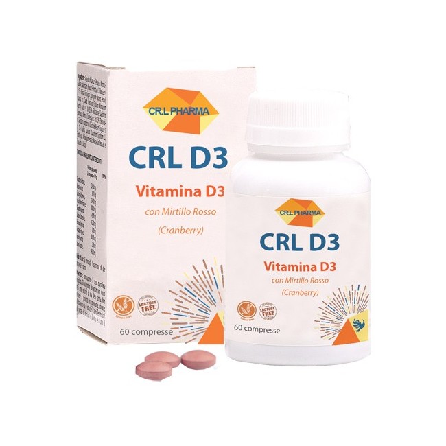 Crl d3 60 compresse integratore di vitamina D3 e mirtillo Crl d3 60 compresse integratore di vitamina D3 e mirtillo