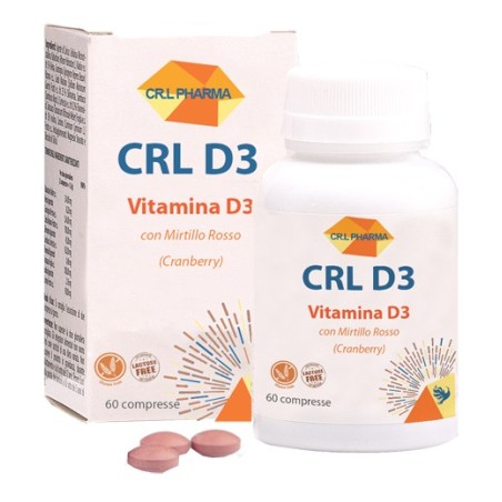 Crl d3 60 compresse integratore di vitamina D3 e mirtillo Crl d3 60 compresse integratore di vitamina D3 e mirtillo