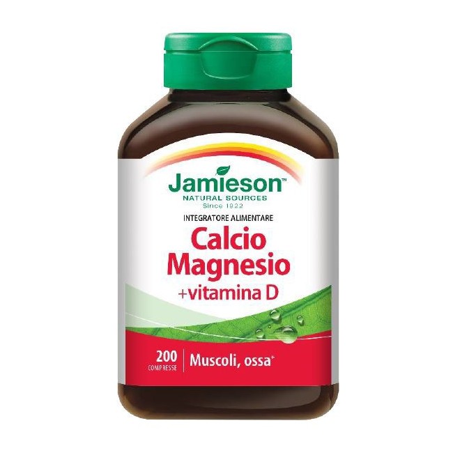 Jamieson calcio magnesio con vitamina d 200 compresse Jamieson calcio magnesio con vitamina d 200 compresse