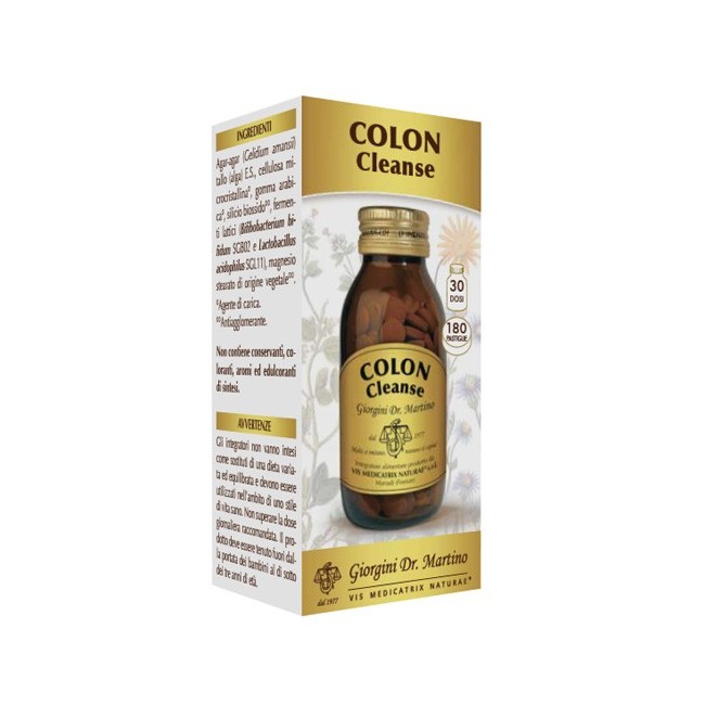 Dottor Giorgini Colon cleanse integratore 180 pastiglie Dottor Giorgini Colon cleanse integratore 180 pastiglie