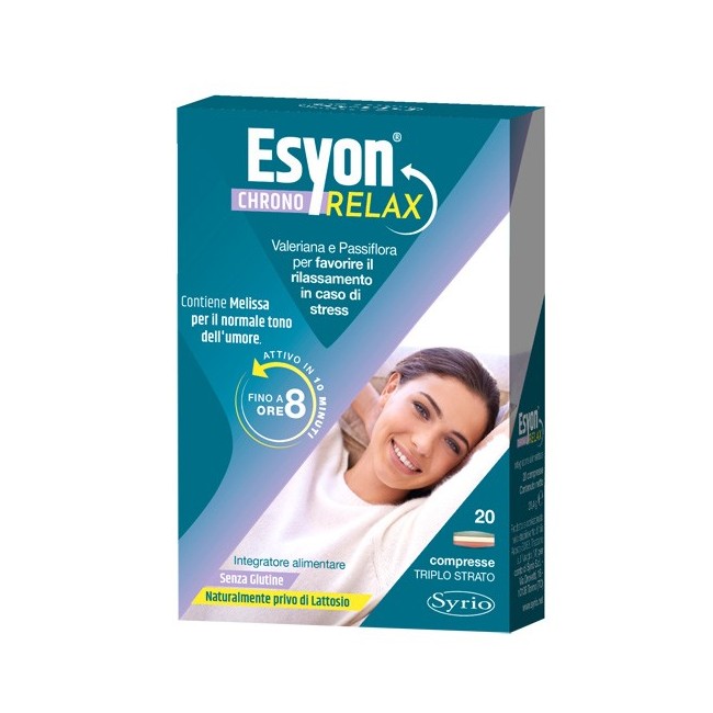 Syrio Esyon chrono relax integratore per lo stress Syrio Esyon chrono relax integratore per lo stress