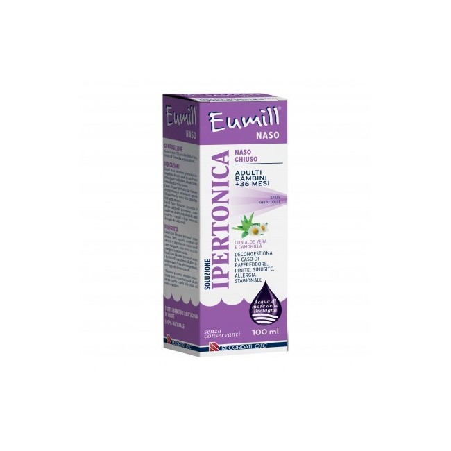 Eumill Naso Spray Soluzione Ipertonica 100 Ml Eumill Naso Spray Soluzione Ipertonica 100 Ml